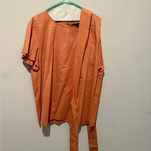 Ann Taylor Bold Orange Blouse